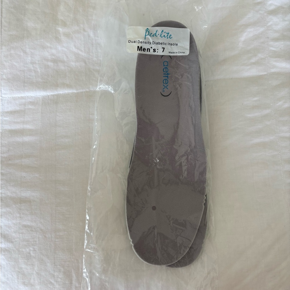 New Dual density diabetic insole shoe inserts men’s 9 women’s 7 ped lite